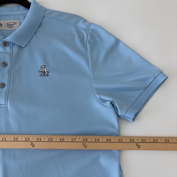 Original Penguin Golf Polo Mens Medium Light Blue - Picture 4 of 10